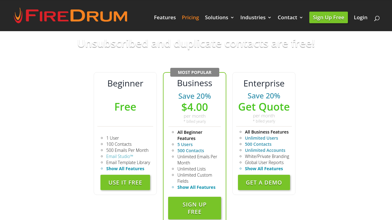 FireDrum Email Marketing